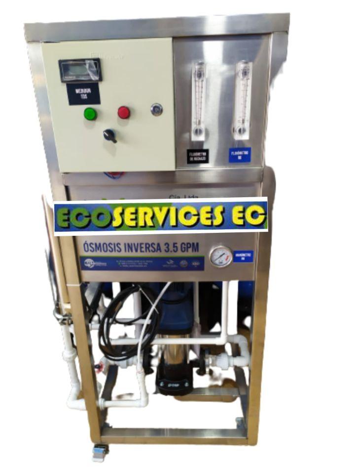 Purificador de agua ósmosis Inversa, para la Industria, 3.5GPM