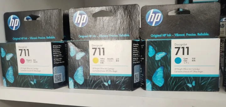 Tintas color 711 para impresora HP