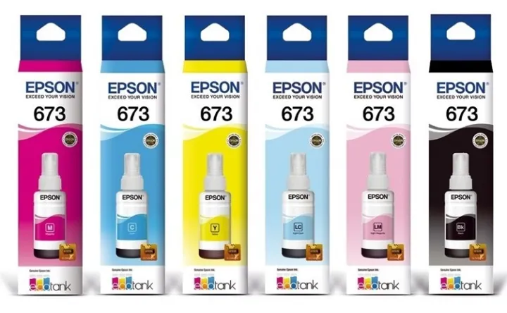 Tintas 673 para impresora Epson 580