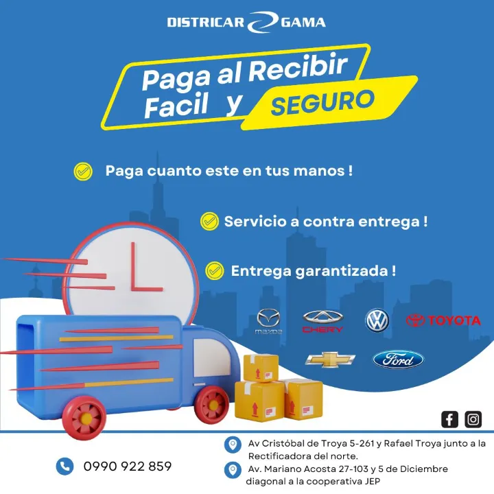 Paga al recibir tu producto fácil y Seguro