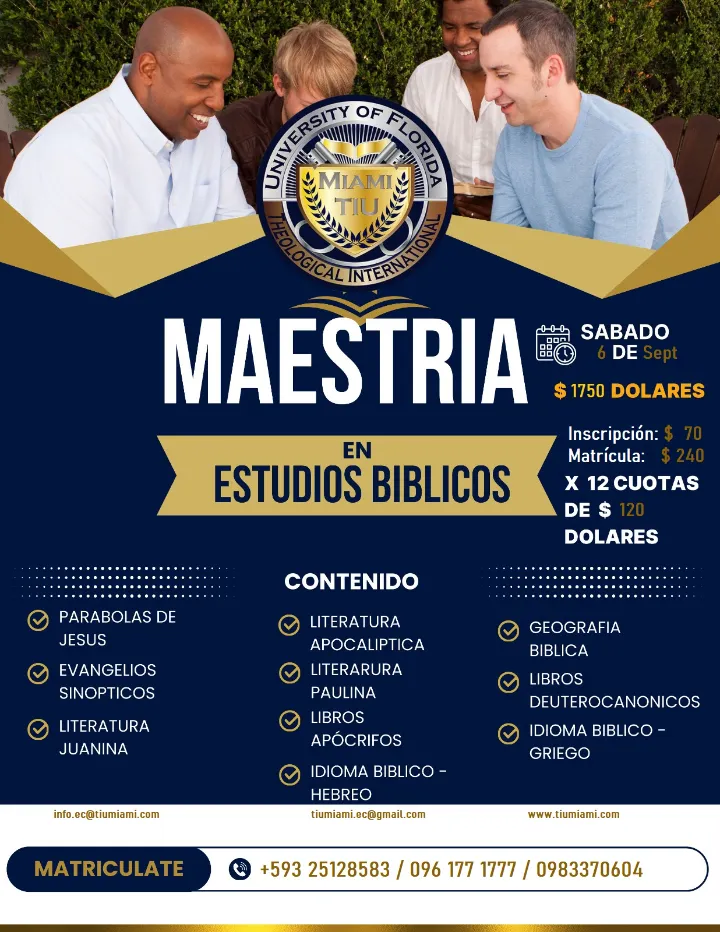 MAESTRIA EN ESTUDIOS BIBLICOS