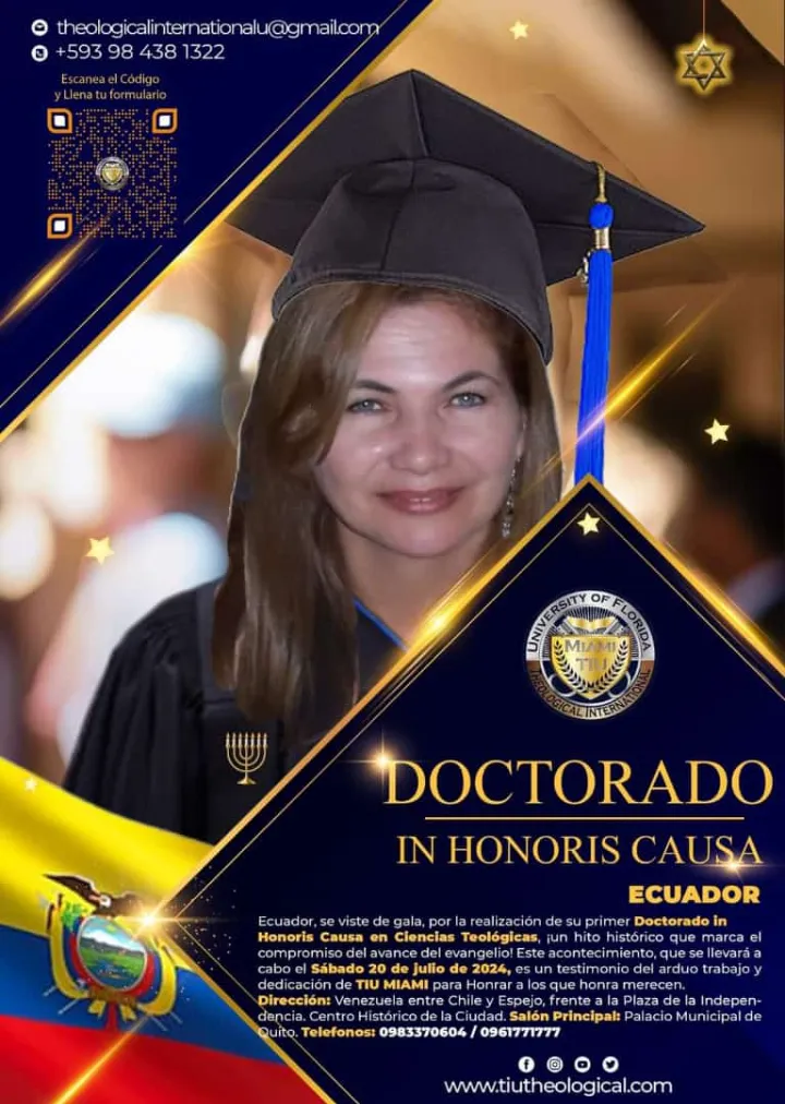 Doctorado in Honoris Causa Ecuador - TIU MIAMI
