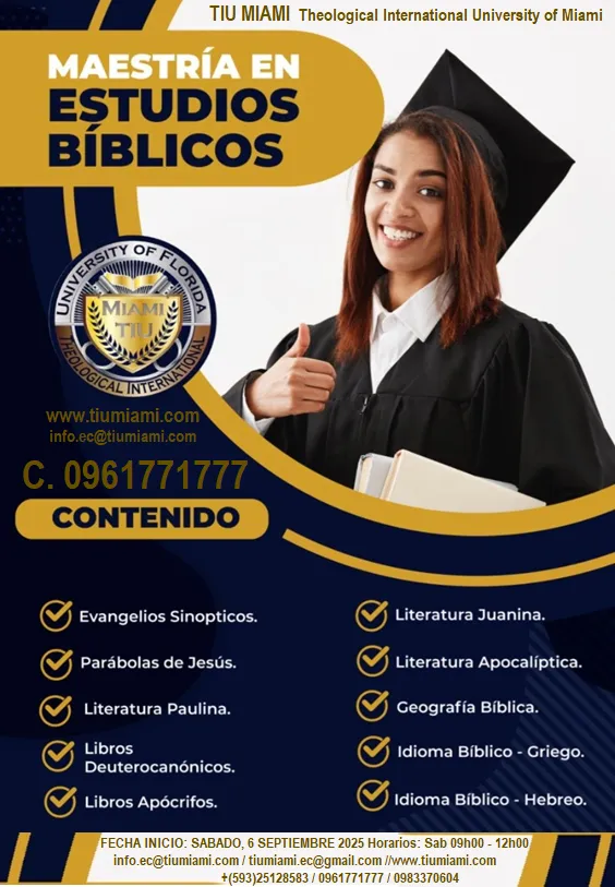 MAESTRIA EN ESTUDIOS BIBLICOS