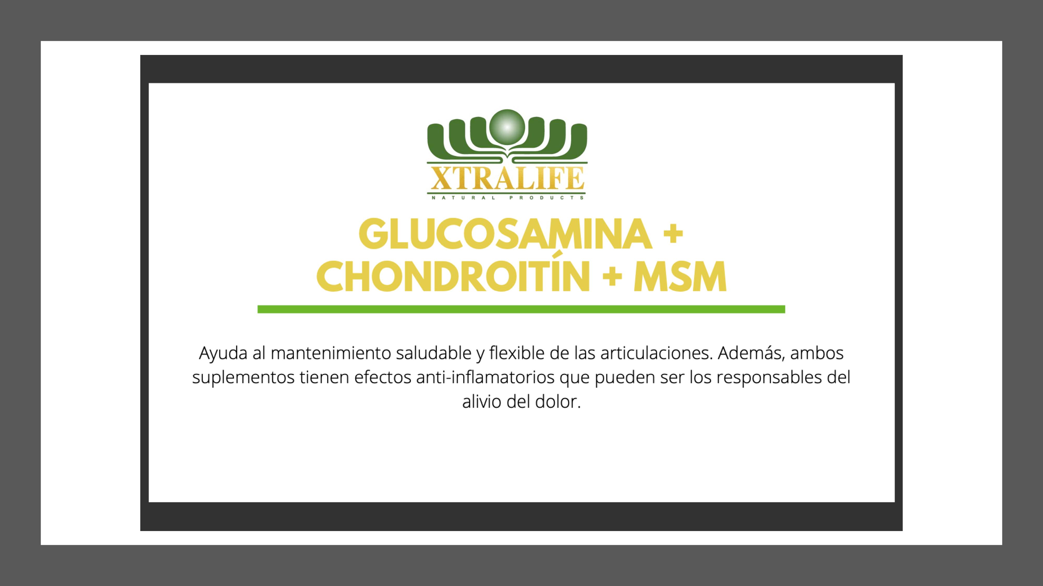 GLUCOSAMINA + CHONDROITÍN + MSM